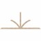 Ekena Millwork Richland Smooth Timber Gable Bracket, Douglas Fir, 108"W x 45"H x 3 1/2"D x 3 1/2"F, 10/12 Pitch GBW108X45X0404RIC00SDF - alternate 1